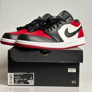 Jordan 1 Low Bred Toe